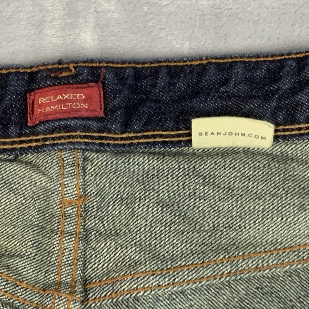 Sean John Jeans Mens Hamilton Classic Relaxed Fit Denim Size 40x32 Hip Hop Y2K - Picture 5 of 11